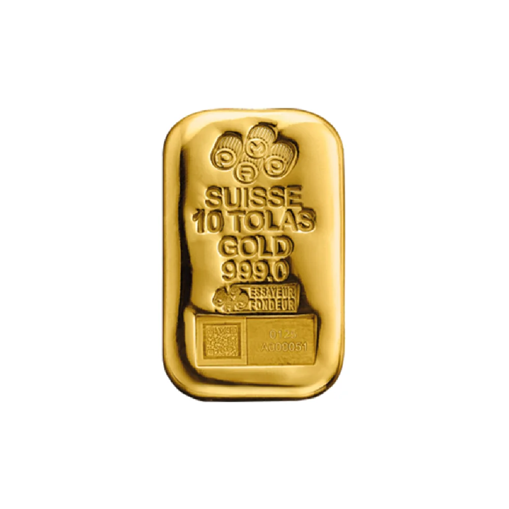 Gold Cast Bar - 10 Tolas