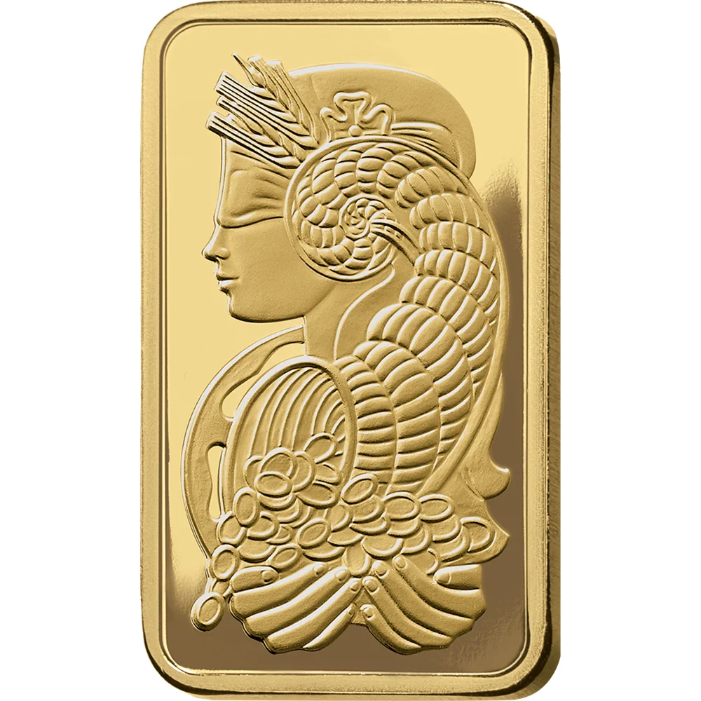 Fortuna Gold Minted Bar - 10oz