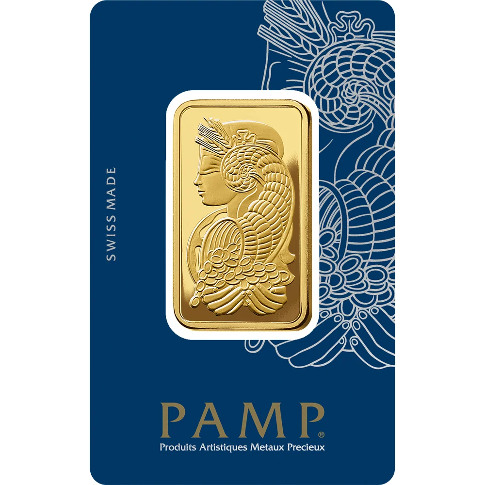 Carbon Reduced Lady Fortuna™ 1oz Gold Minted Bar