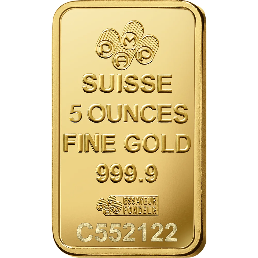 Fortuna Gold Minted Bar - 5oz