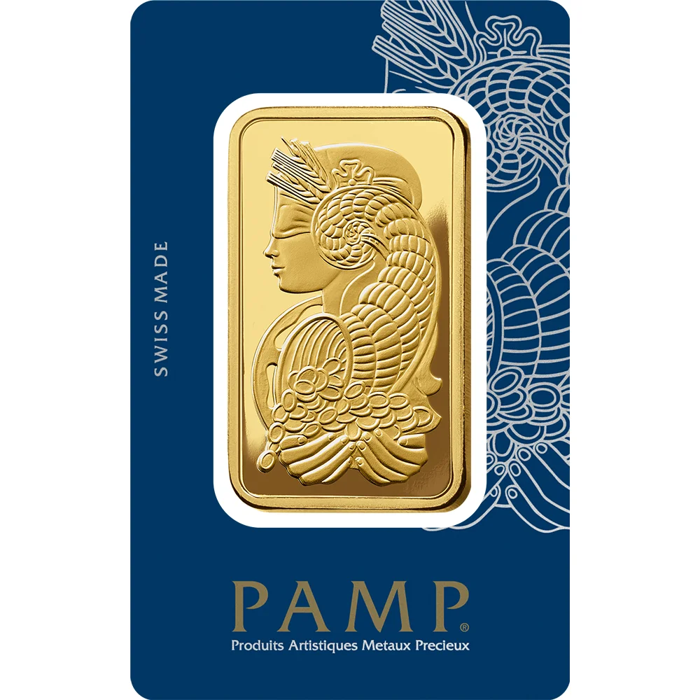 Fortuna Gold Minted Bar - 5 Tolas